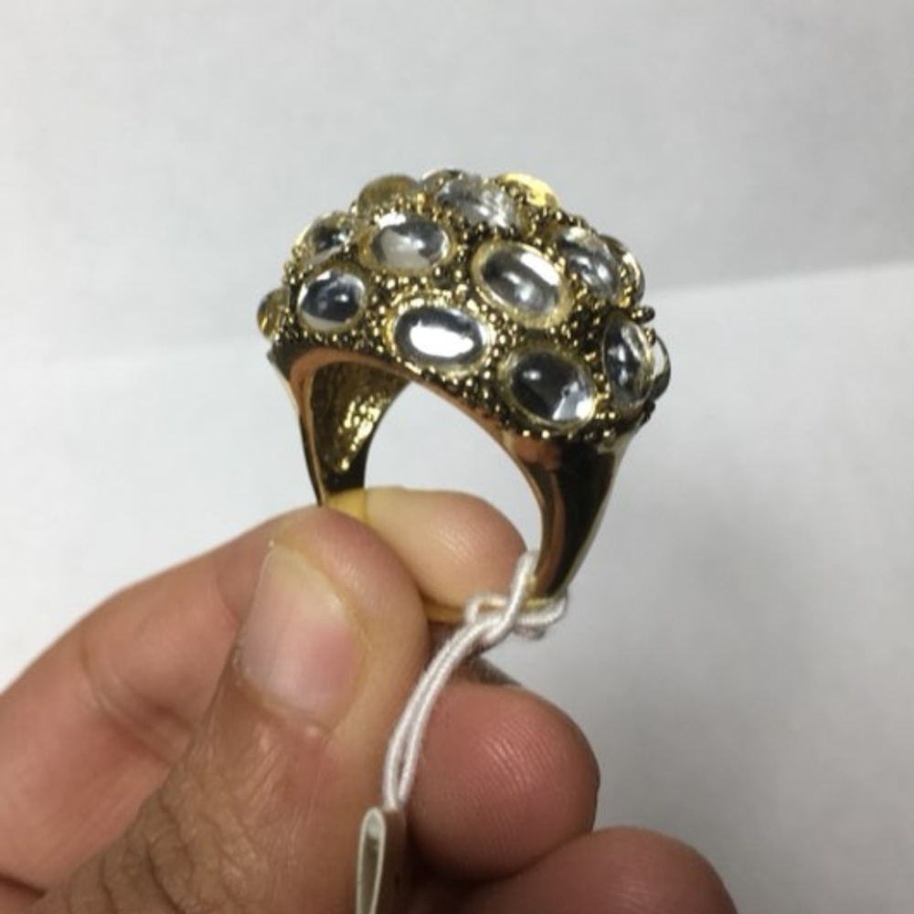 3/$25 ** Arden B gold ring with rhinestones NWT